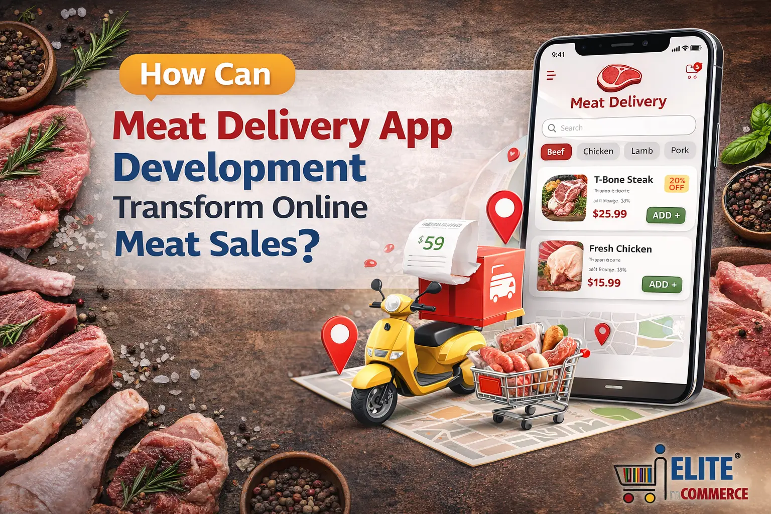 Meat Delivery App Development | Elite mCommerce