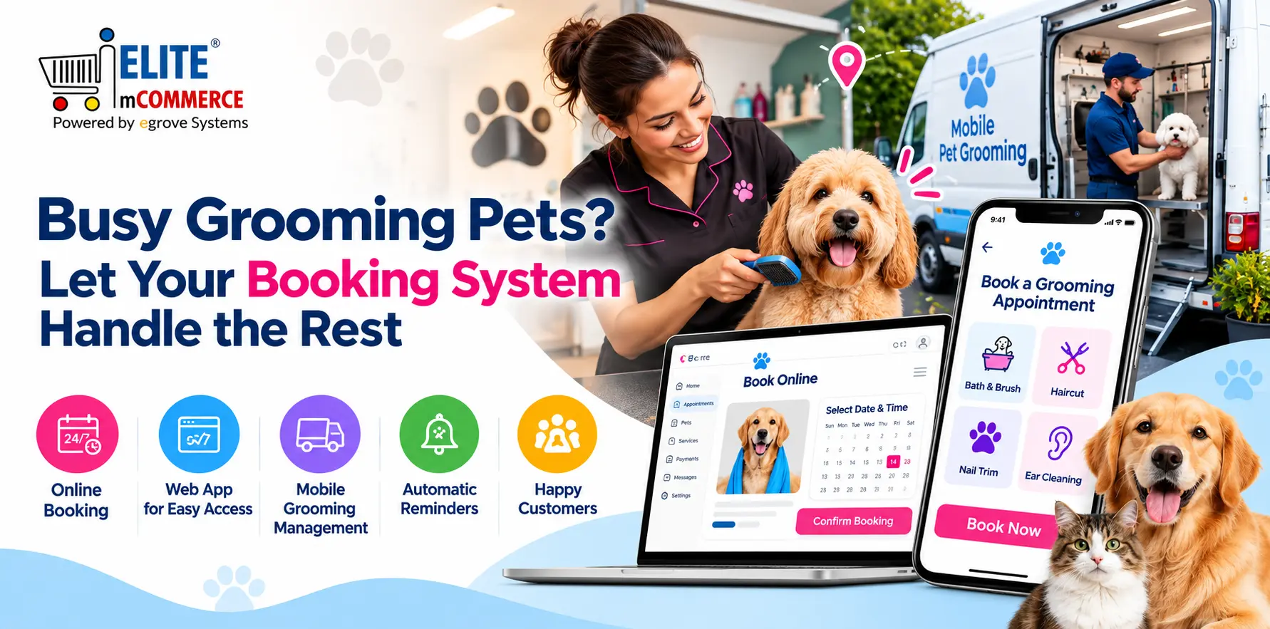 Launch Your Own Pet Grooming App for Dog & Cat Appointment Booking