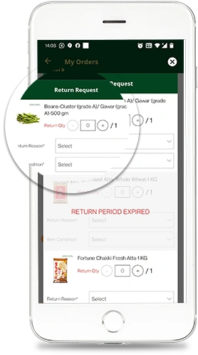 Return ordered products