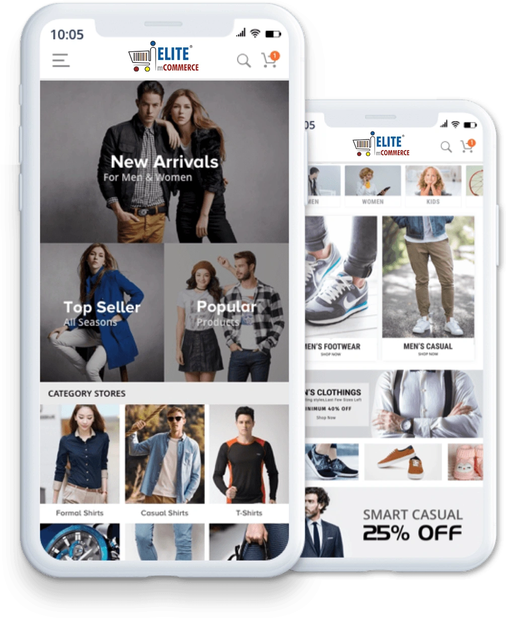 ecommerce website and mobile app