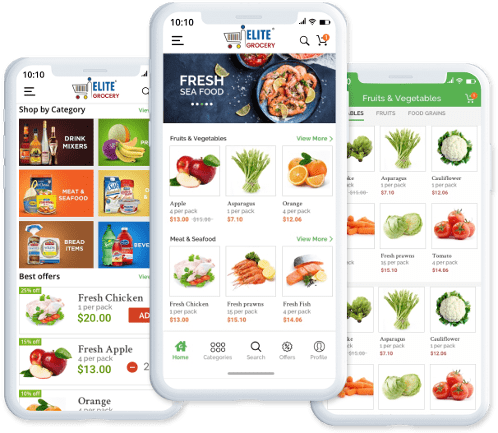 grocery ecommerce mobile app
