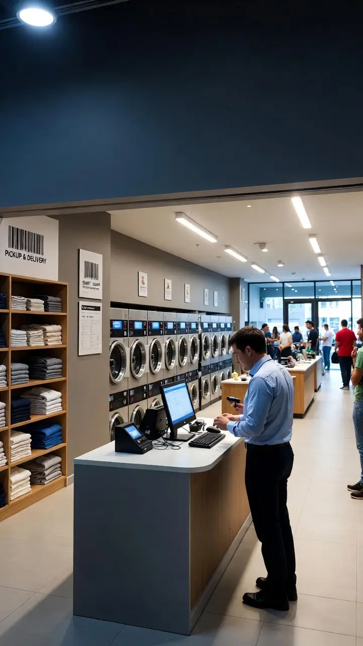 Laundry pickup and drop scheduling app